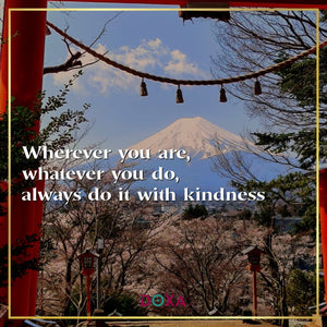 Wherever you are, whatever you do, always do it with kindness